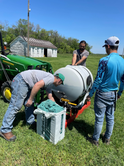 On-farm hydromulch application