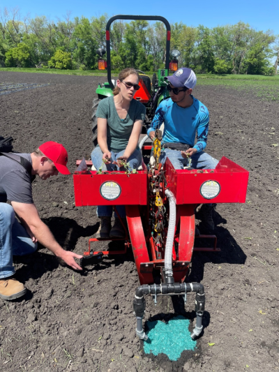 On-farm hydromulch application